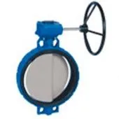 Затвор поворотный Danfoss SYLAX с редуктором, диск нержавеющая сталь