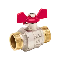 Кран шаровой латунный Бостон/Чикаго внешняя резьба, DN 10–25, PN 2,5 МПа Испания