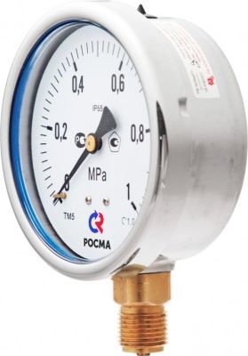 Манометр, Тип ТМ серия 20, виброустойчивый, подключение снизу, Росма В Краснокамске