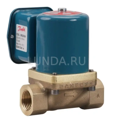 Клапан соленоидный EV225B с сервоприводом, для пара, с катушкой, Danfoss В Краснокамске