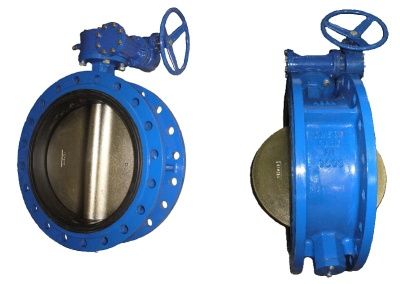 Затвор поворотный дисковый чугунный фланцевый BUV-FL Серия 226 с рукояткой и редуктором В Краснокамске