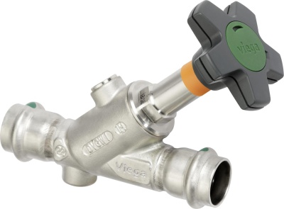 Наклонный вентиль Easytop Inox (полнопроходной) с SC‑Contur, модель 2337.5, Viega В Краснокамске