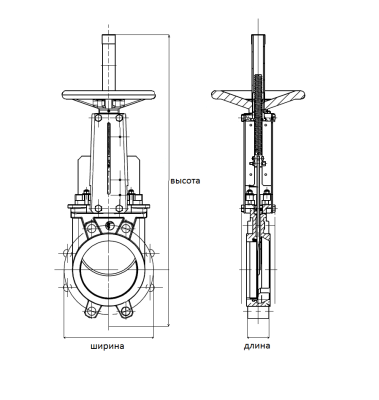 Шиберная задвижка VG3400 со штурвалом, Tecofi В Краснокамске