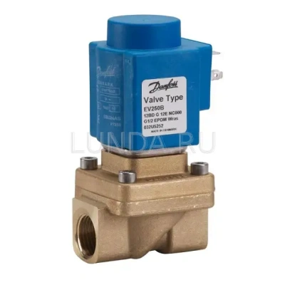 Клапан соленоидный EV250B с принудительным подъемом, с катушкой, Danfoss В Краснокамске